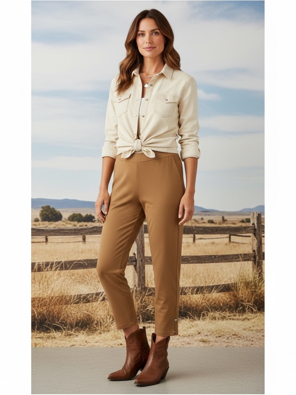 J.Jill Stretch Pull-On Ankle Pants size large petite nwot